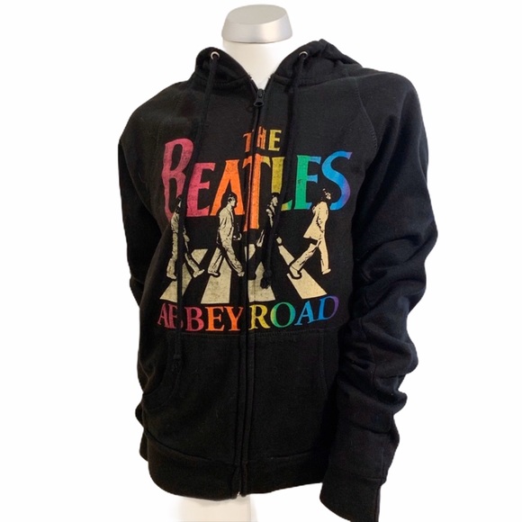 beatles zip up hoodie